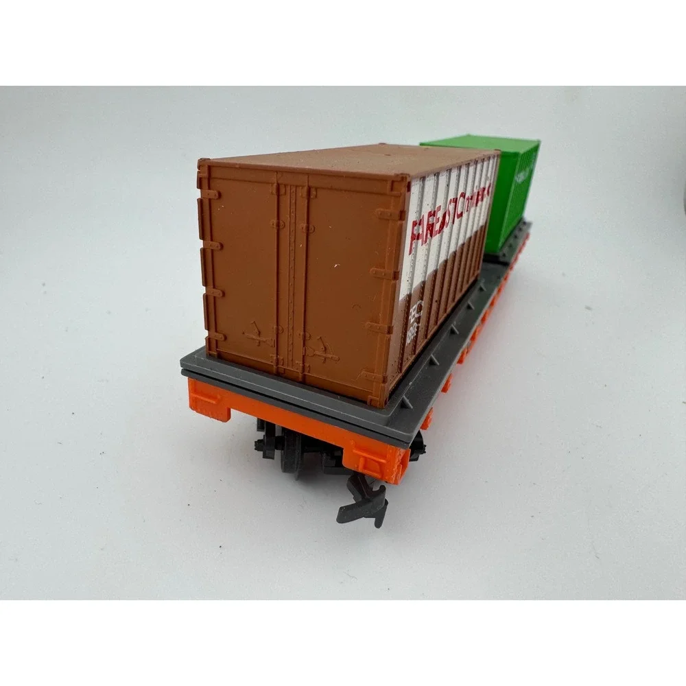 Illinois Central Gulf Flatcar with Evergreen & Far East Containers‎ HO Scale